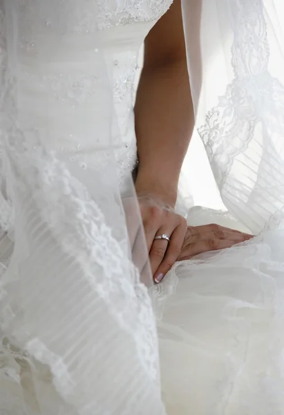 Die Hände der Braut — Stockfoto