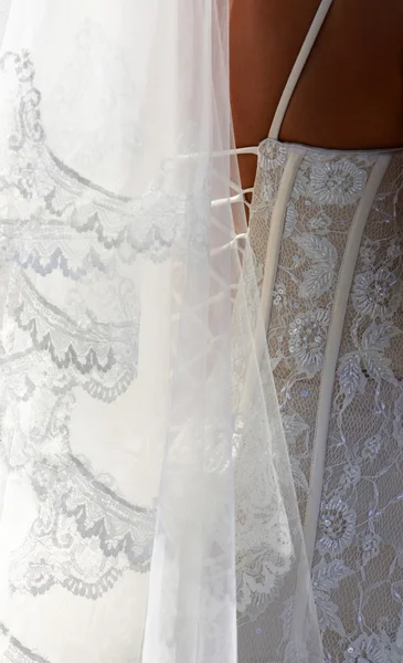 Robe d'une mariée — Photo