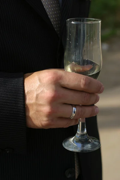 Ένα ποτήρι σαμπάνια. — Φωτογραφία Αρχείου