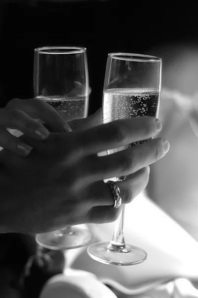 Bicchieri con champagne — Foto Stock