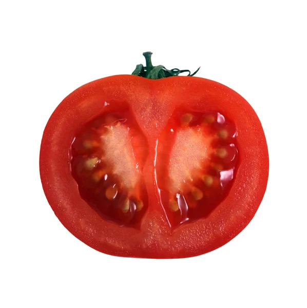 Die Hälfte der Tomate — Stockfoto