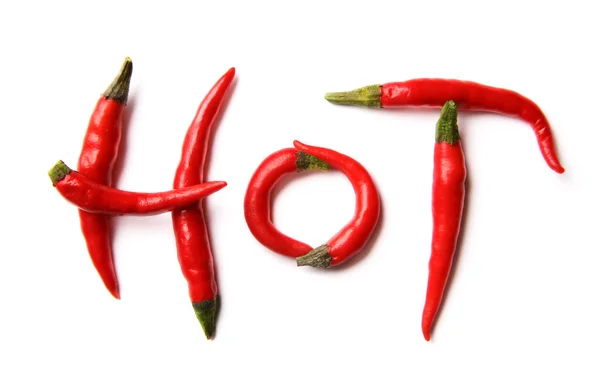 Punainen kuuma chili paprikat — kuvapankkivalokuva