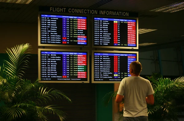 Departure on a screen — Stock Photo, Image