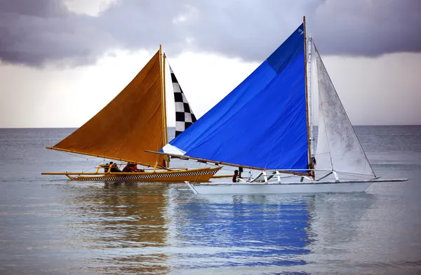 Two sailing boat — Stock Photo, Image