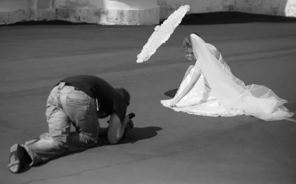 花嫁と演算子 — ストック写真