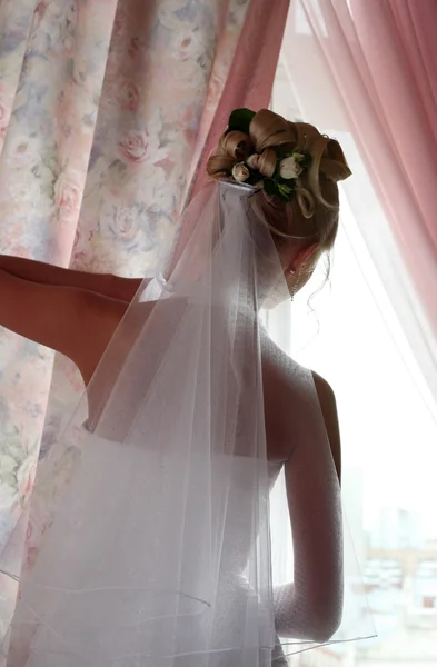花嫁のシルエット — ストック写真
