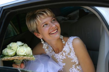 Happy bride clipart