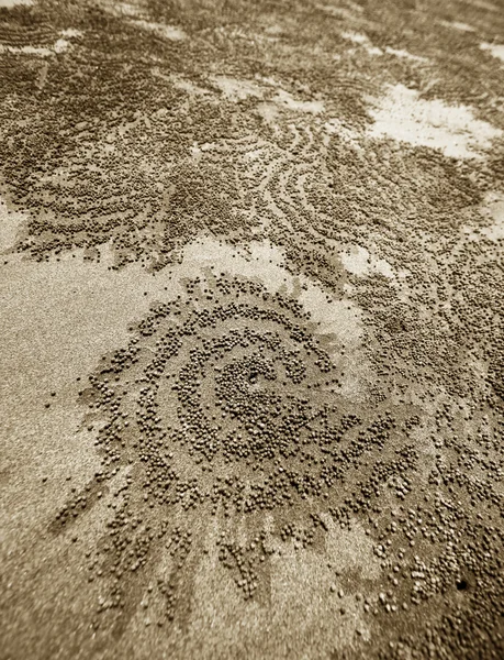 Изображение на песке — стоковое фото