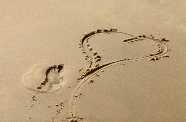 砂の上の心 — ストック写真