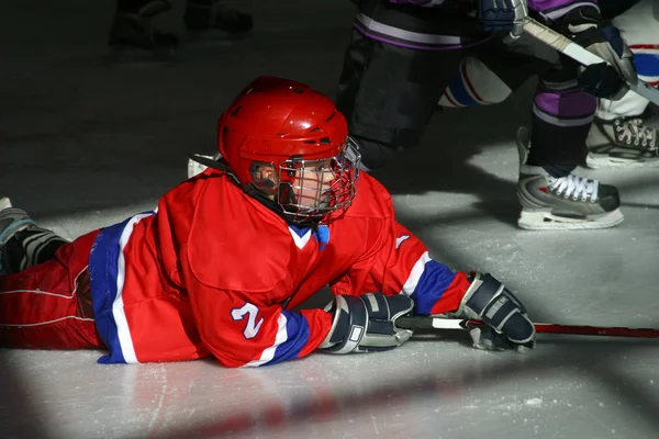 Young hockey players — Stock Photo, Image
