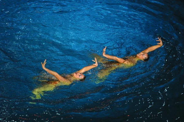 Synchronní plavání — Stock fotografie