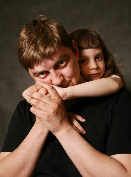 Apa és lánya — Stock Fotó