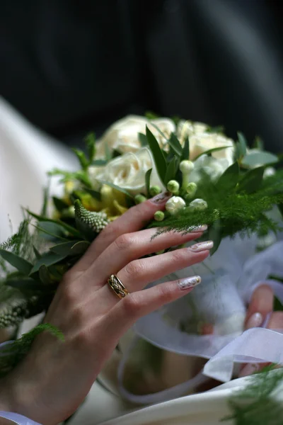 Кольцо свадебного букета — стоковое фото