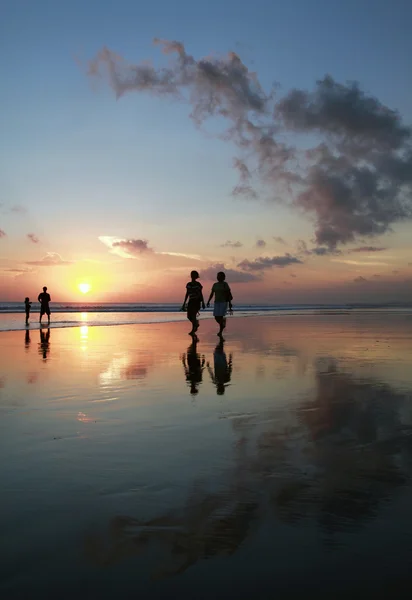 Hint Okyanusu günbatımı üzerinde — Stok fotoğraf