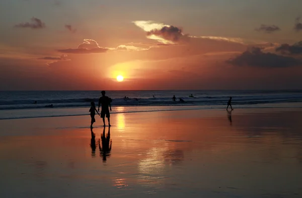 Ινδικό Ωκεανό στο ηλιοβασίλεμα — Φωτογραφία Αρχείου