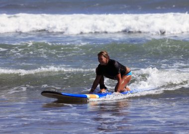 Surfer - woman clipart