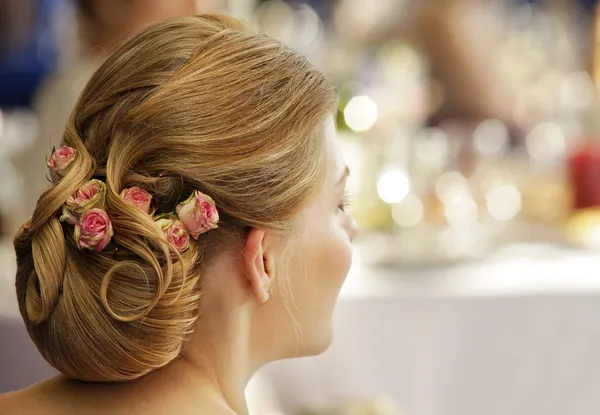 Wedding hairdress — Stock Photo, Image