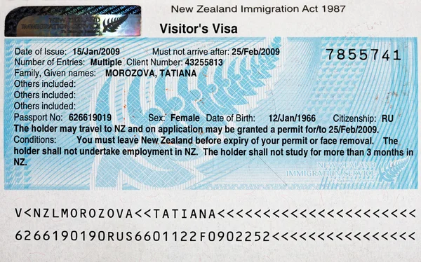 Visa — Stock Photo, Image