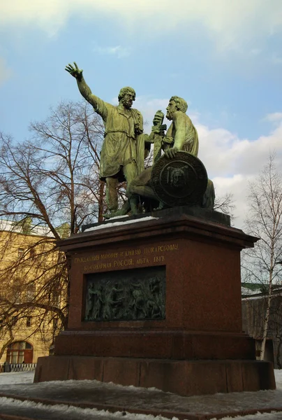 Monumento de pozharsky e minin — Fotografia de Stock