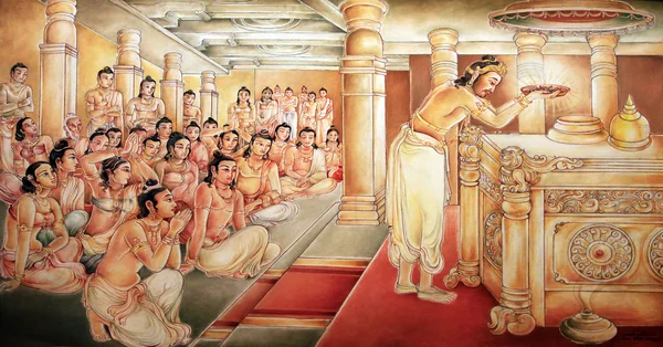 Picture in a temple — Stock Photo, Image