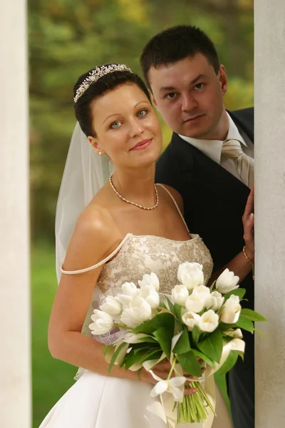 Yeni evli çift — Stok fotoğraf