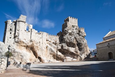 Remains of a castle in Zuheros, Córdoba clipart