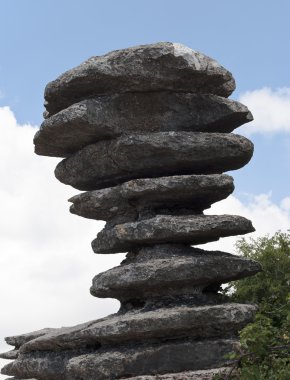 Natural landscape of El Torcal in Antequera, Málaga clipart