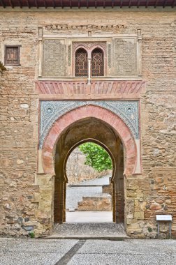 Wine Gate, entrance to the Alhambra clipart