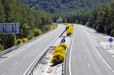 boş bir doğal parkı ile gidiş Otoban