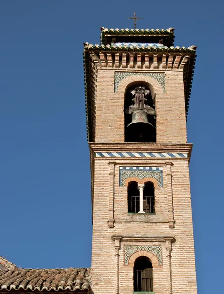 Tower of church of santa ana, granada — Stok fotoğraf