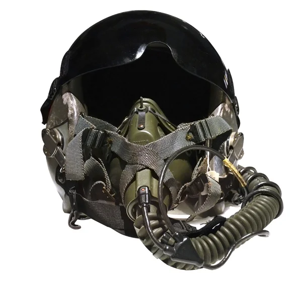 战斗机飞行员头盔 — 图库照片