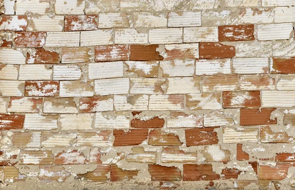 Onregelmatige bakstenen muur — Stockfoto