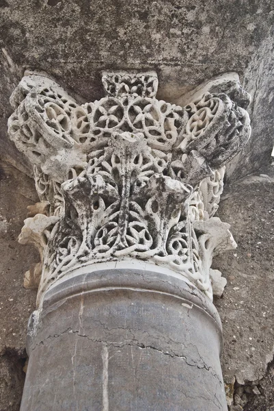 Detail of column capitel to nest — Stock Photo, Image