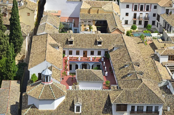 Casas Albaicín na vista de cima — Fotografia de Stock