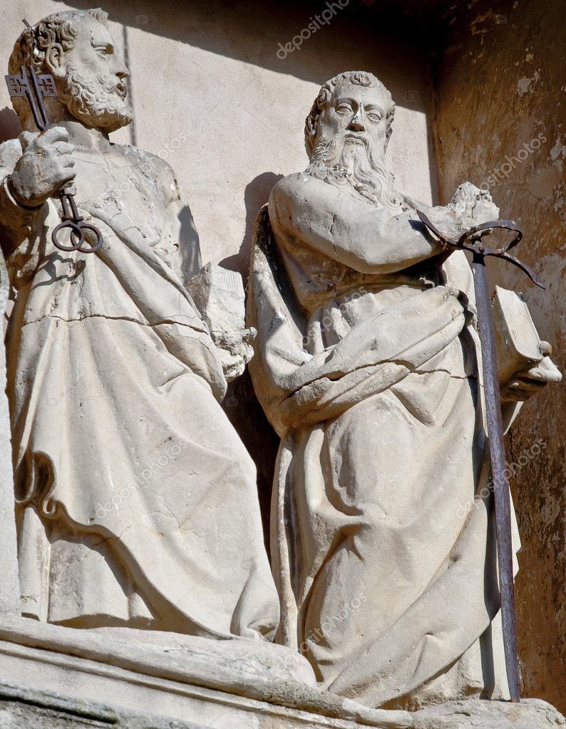 Sculpture of St. Paul and St. Peter — Stock Photo © neftali77 #6166930