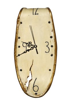 Dali style clock clipart