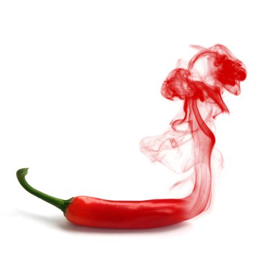 Hot smoking chili clipart