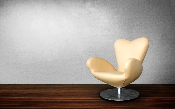 stock image Modern chair in vintage interior room.