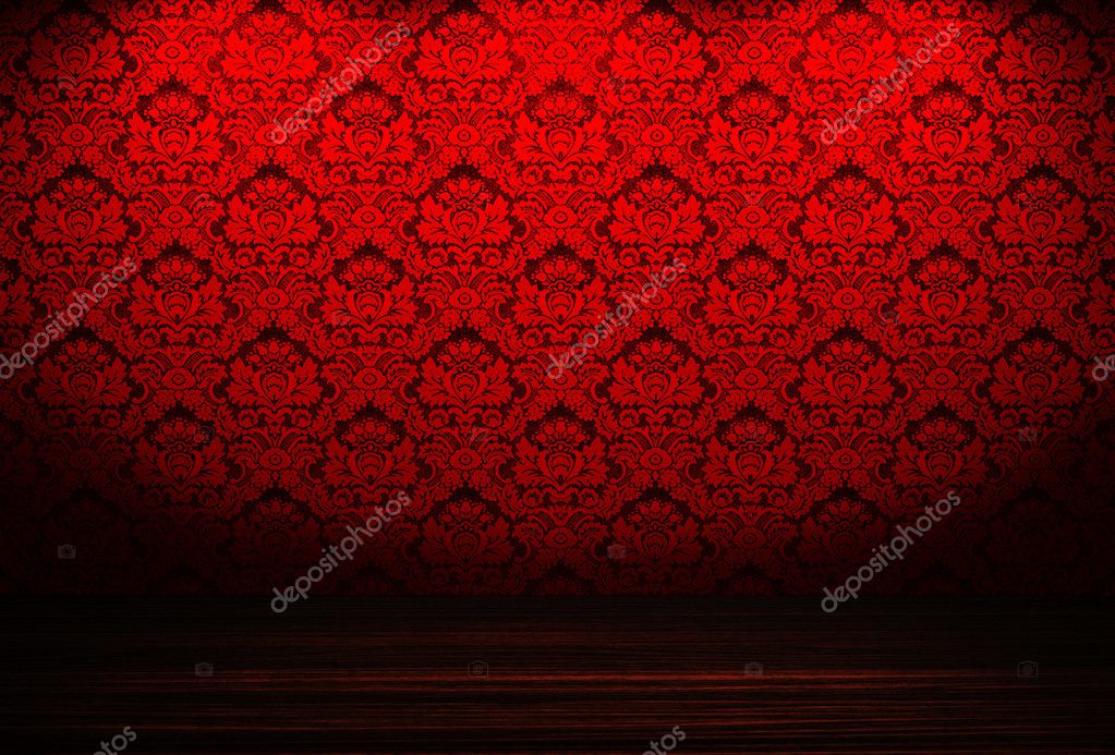 Dark Red Wallpaper Room