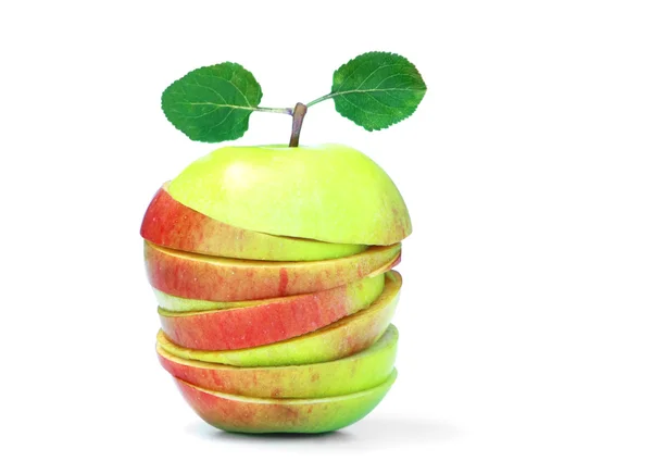 Dilimlenmiş elma. — Stok fotoğraf