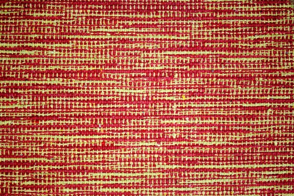 Carpet with original pattern, yellow and red background — Stock Photo, Image