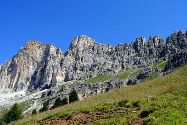 Paisagem montanhosa, alpes italianos chamados dolomiti — Fotografia de Stock