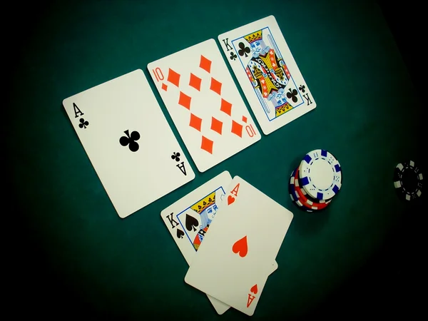 Texas Hold Flop Angled View — Stock Photo, Image