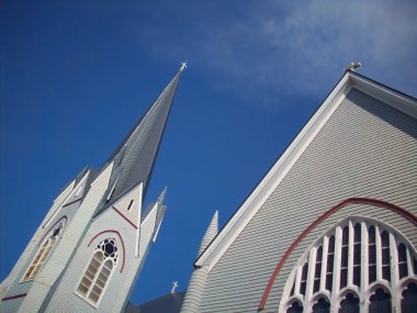 St Joseph's Catholic Church Spire - North Sydney Nova Scotia clipart