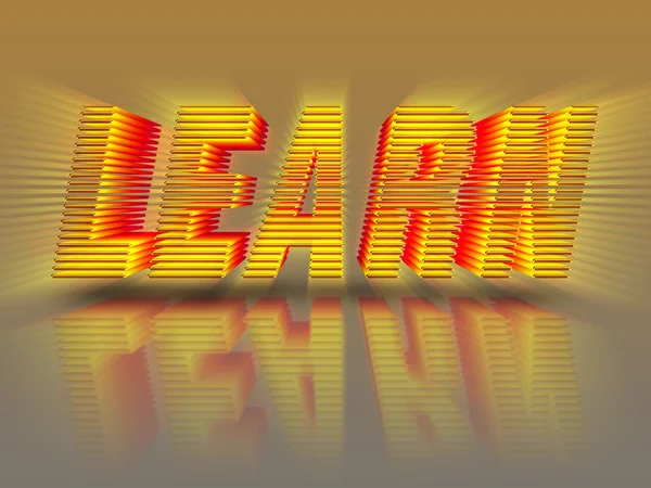 kelime öğrenmek gold Kırmızı Sarı 3d harfler