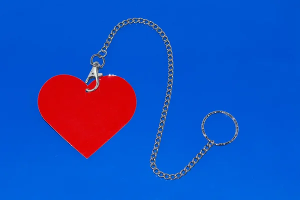Heart-shaped tag — Stock Photo, Image