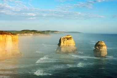 12 Apostles, Great Ocean Road, Victoria, Australia, on a bright sunny day clipart