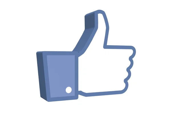 Социальная сеть Thumb Up — стоковое фото