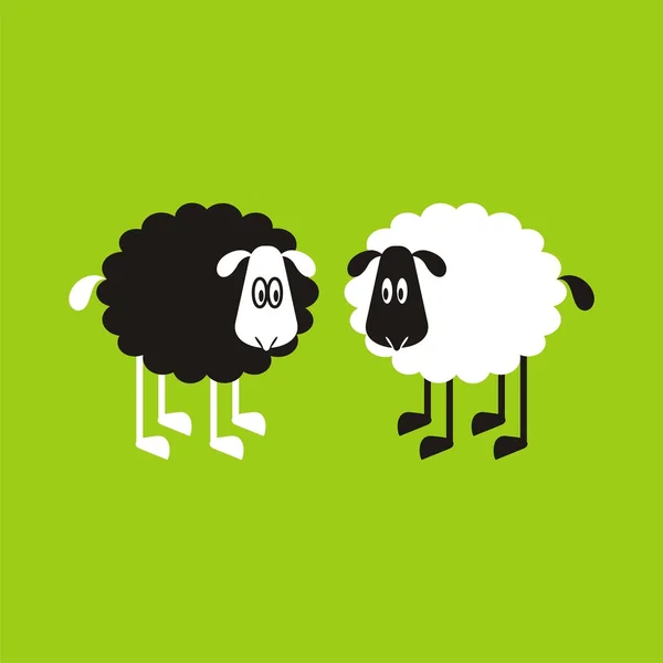 Овцы, хорошо и разные # 03 — стоковый вектор