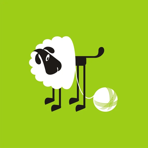 Овцы, хорошие и разные # 08 — стоковый вектор